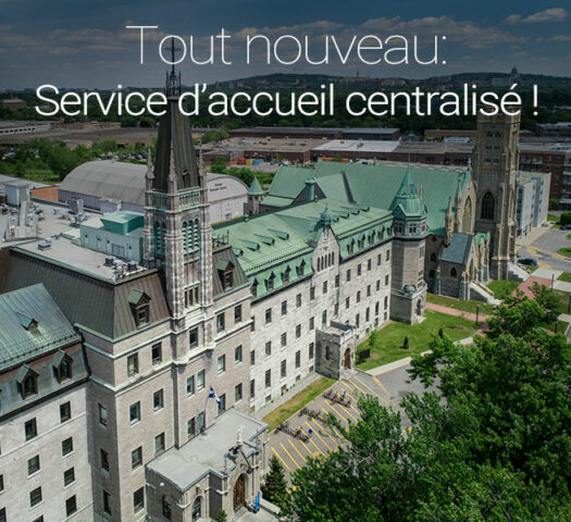 Tout nouveau: Service d'accueil centralisé