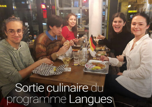 Sortie culinaire du programme Langues