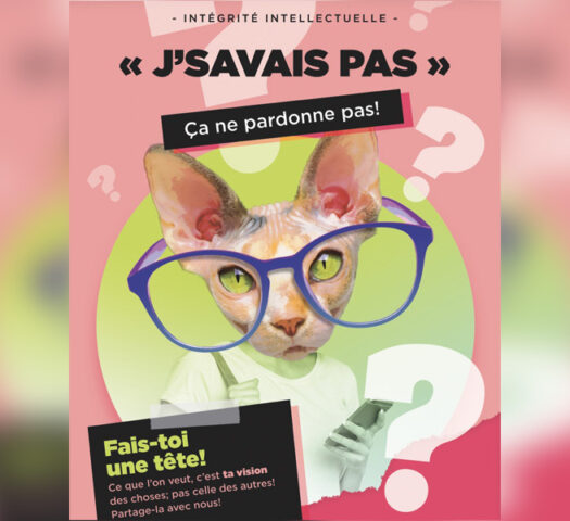 campagne de sensibilisation intégrité intellectuelle