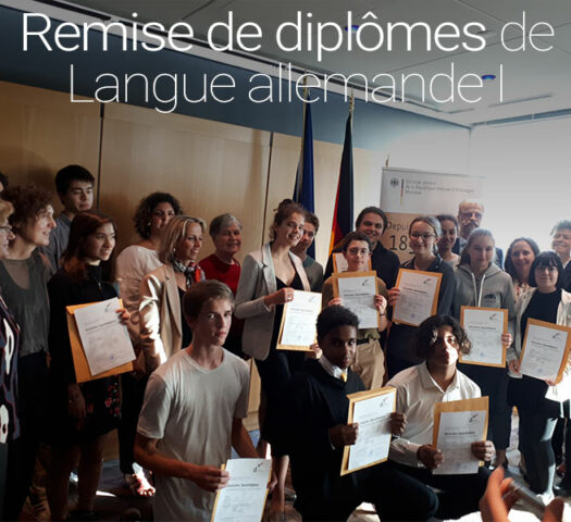 Remise de diplômes de Langue allemande I