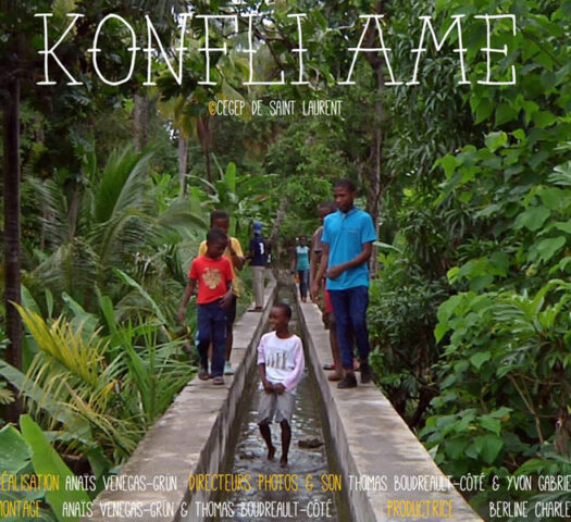 Film Konfli Ame, tourné pendant un échange étudiant en Haïti