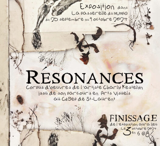 Affiche pour l'exposition Résonances de Charly Kestelyn