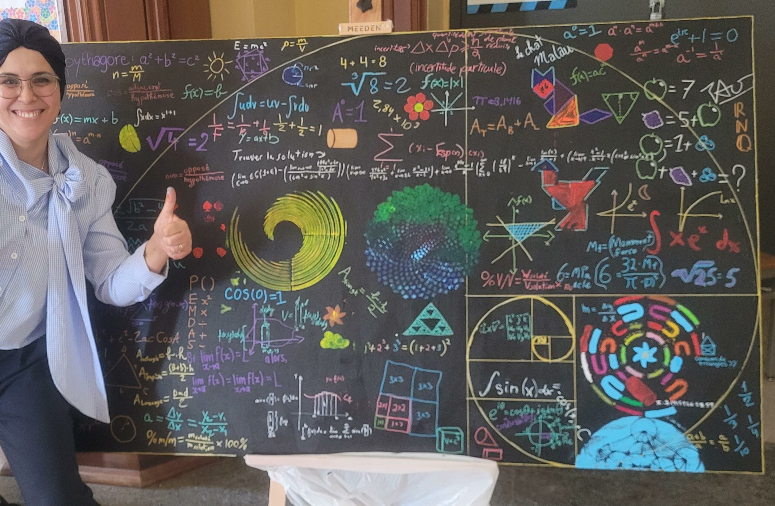 image Un tableau collectif pour l’amour des mathématiques !